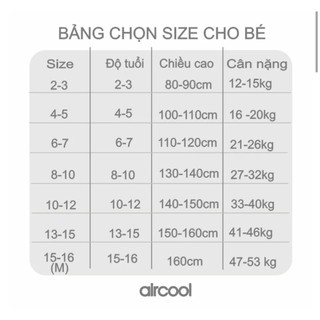 Quần legging đùi bé gái aircool 2-16y