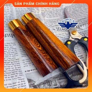 Cán dao chuôi gỗ muông bịt đồng, chuôi dao gỗ tốt cho phụ kiện cán dao tiện ích bền đẹp