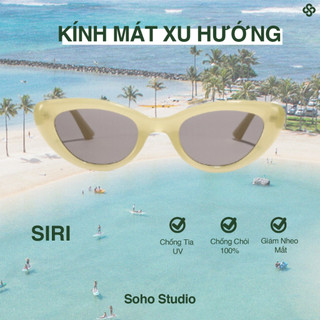 Kính mát Siri gọng mắt mèo bo tròn Soho Studio hợp mặt tròn, góc cạnh