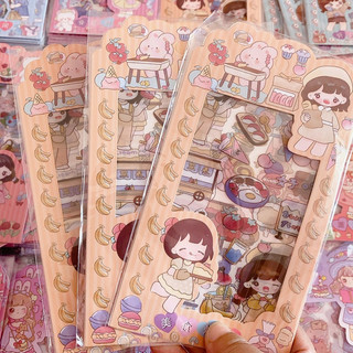 [Sỉ 5.7k] Set 4 tờ sticker búp bê trang trí