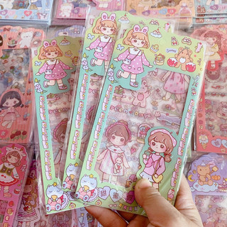 [Sỉ 5.7k] Set 4 tờ sticker búp bê trang trí