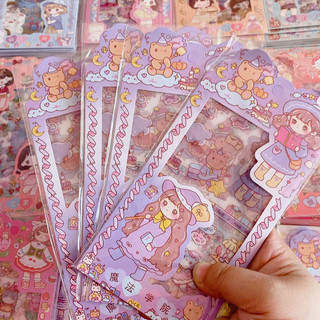 [Sỉ 5.7k] Set 4 tờ sticker búp bê trang trí