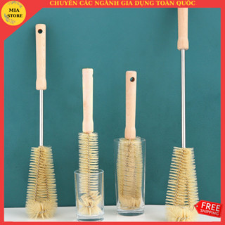 Cọ Rửa Bình Nước, Bình Nước, Cây rửa Bình Sữa, Ly Cốc Cán Gỗ Cỡ Lớn Loại Cao Cấp Đa Năng
