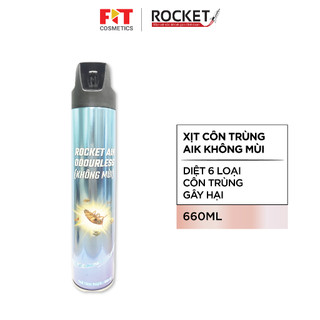 Bình xịt côn trùng & muỗi Rocket AIK không mùi, hiệu quả nhanh 660ml