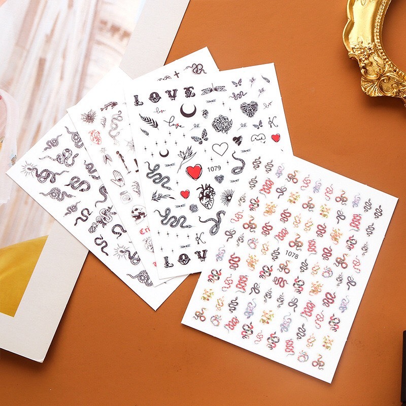 STICKER MIẾNG DÁN MÓNG TAY HÌNH RẮN