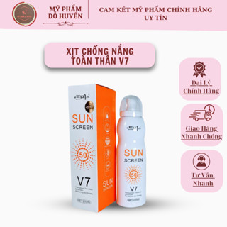 Xịt Chống Nắng V7 Sun, Xịt Chống Nắng Toàn Thân Nâng Tông V7