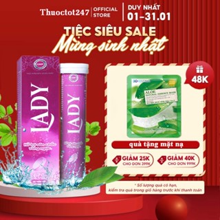 ✅ [Chính hãng] Viên Sủi Nở Ngực Lady 👍[Freeship] ❤️ Combo Mua 4 Tặng 2 Lọ Tăng Size Vòng1, Giảm Chạy Xệ,Căng Trò