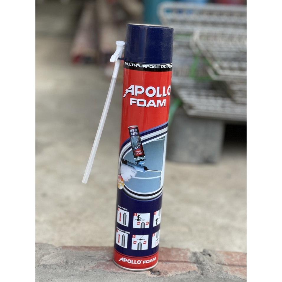 Keo Apollo foam vòi 750ml - Keo trương nở