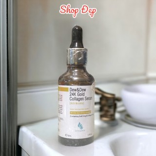 Serum Dew&Dew 24K Gold Collagen Anti Wrinkle 50ml xóa mờ nếp nhăn
