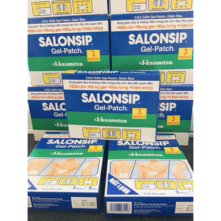 1 hộp 8 bịch miếng dán lạnh SALONSHIP túi 3miếng