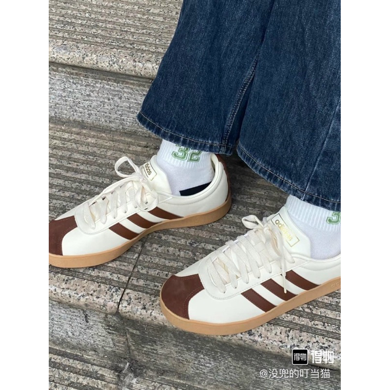 Giày NEO Court Kem Giày adidasss neo kem nâu giày das neo nâu kem cao cấp nam nữ