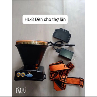 Đèn đội đầu siêu sáng Hl-8 choá 10cm ánh rộng pin lâu, có thể lặn sâu 50m