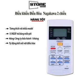 Điều Khiển  Điều Hòa Nagakawa 2 chiều nút đỏ chất lượng tốt