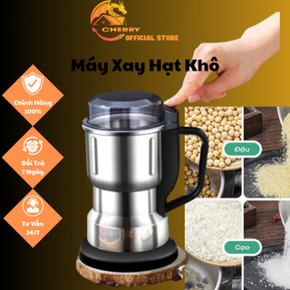 Máy Xay Hạt Khô, Xay Bột, Gia Vị Cà Phê Đa Năng,Công Suất 300w,6 Lưỡi Dao Cực Bén, Chất Liệu Cối inox (LOGKENT)