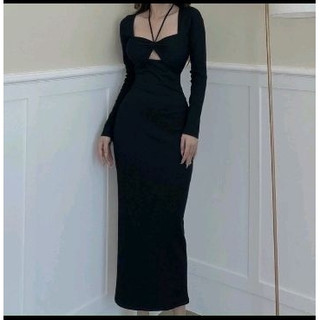 Đầm body dáng dài tay dài sẵn mút ngực NEWTAG (b7)