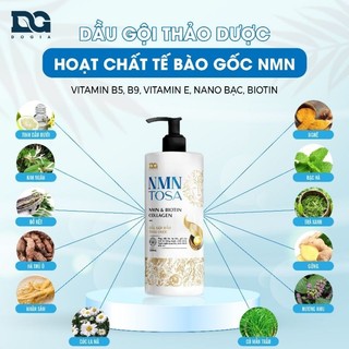 Bộ Dầu gội xả Biotin Collagen Thảo dược Kích mọc tóc Ngăn rụng Phục hồi tóc hư tổn nhuộm tẩy Giảm gàu Thơm lâu NMN Tosa