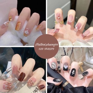 Móng tay giả nail hộp 24 nail box kèm phụ kiện làm móng