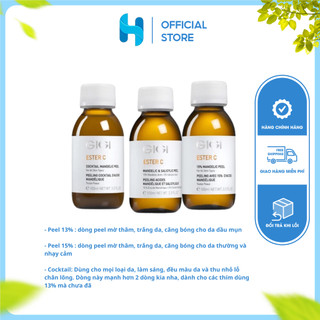 Tinh Chất Peel Sáng Và Căng Bóng Da GiGi ESTER C Mandelic Acid 15% & 13% + Salicylic 2%, Trẻ Hóa Da lọ chiết 10ml
