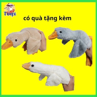 Gấu Bông Con Vịt Thú Nhồi Bông Gấu Bông MENGNI Gối Con Vịt Nằm Sấp Cho Bé đồ Chơi Búp Bê Dễ Thương ngỗng