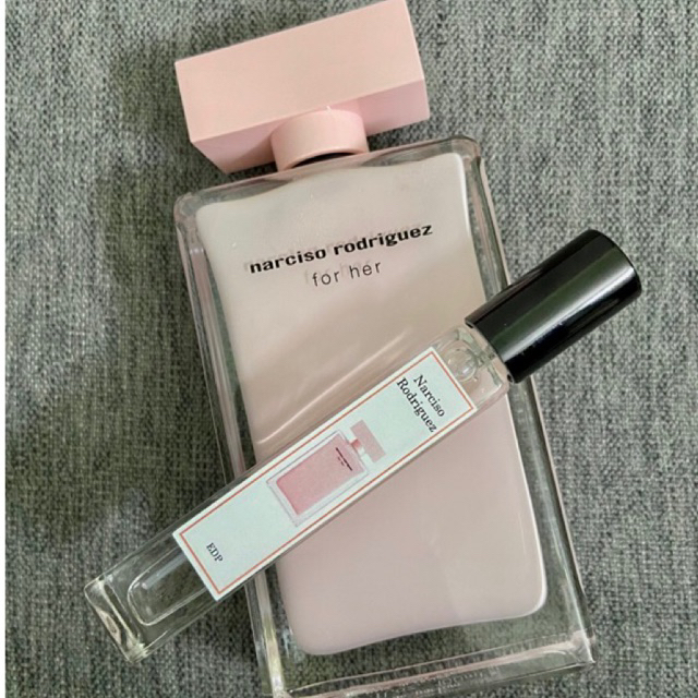 💗  Nước hoa 𝗡𝗮𝗿𝗰𝗶𝘀𝗰𝗼 𝗥𝗼𝗱𝗿𝗶𝗴𝘂𝗲𝘇 𝗙𝗼𝗿 𝗛𝗲𝗿 𝗘𝗗𝗣 - Nar Hồng Nhạt 10ml 💗