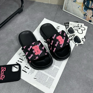 Dép Barbie Bling nữ quai xé dán họa tiết kim tuyến dễ thương đế cao_hỗ trợ đổi size ANYA STORE