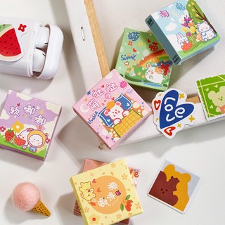 Hộp 50 sticker cute - Hình dán dễ thương