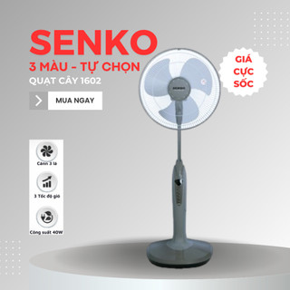 Quạt cây đứng senko 1602 có đèn cao cấp