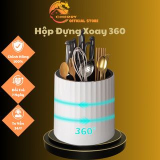 Giá Đựng Dao Muỗng Đũa Đa Năng Có Thể Xoay Được Tiện Dụng Cho Nhà Bếp Xoay(TVQ Store)