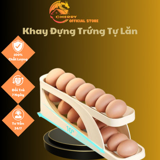 Khay Đựng Trứng Lăn Tự Động Để Tủ Lạnh Thông Minh Tiện Lợi Tiết Kiệm Không Gian(Cherry Store)