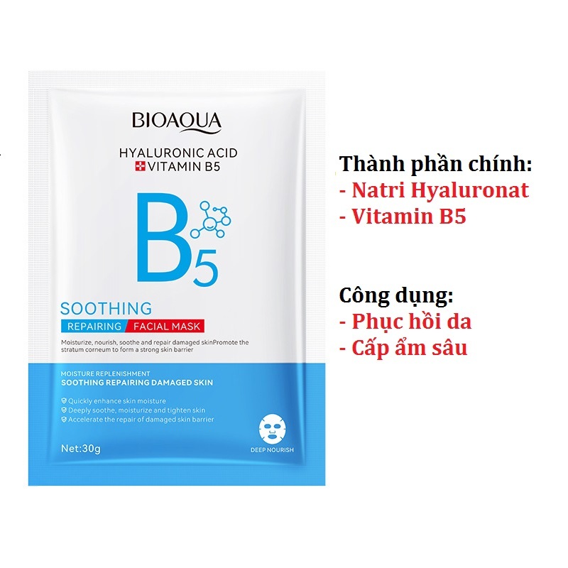 Mặt Nạ Bioaqua Vitamin B5 Dưỡng Ẩm - Phục Hồi