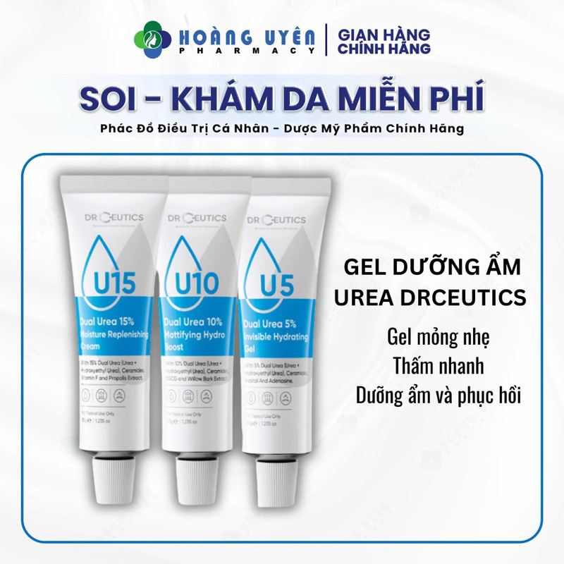  Kem Dưỡng Ẩm Drceutics Dual Urea 5% Invisible Hydrating Gel 35g 