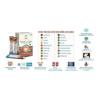 [ Hộp 15 gói ] Cà Phê Love World - Cà Phê Thức Tỉnh