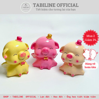 Lợn đất heo đất ống heo tiết kiệm tiền TABILINE Thiền thần đội mũ đủ màu siêu đáng yêu LD01