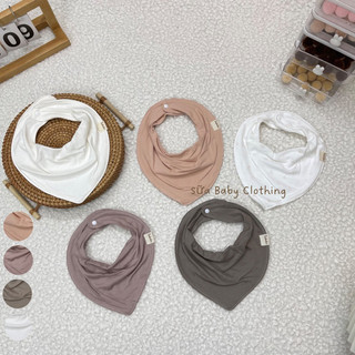 Yếm cotton hình gấu cho bé , có cúc bấm tiện lợi