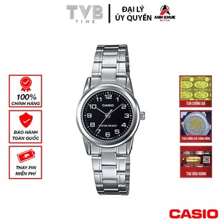 Đồng hồ nữ dây kim loại casio chính hãng ltp-v001d-1budf