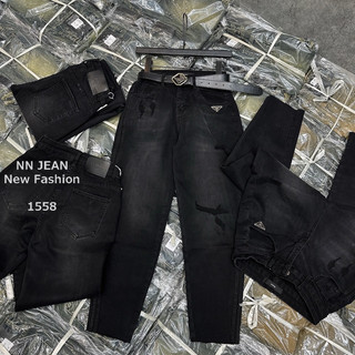 Quần bò baggy Pra.da chất co giãn hàng QCL1