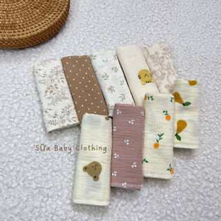 { RẺ VÔ ĐỊCH } Set 10c Khăn sữa xô Muslin organic cho bé