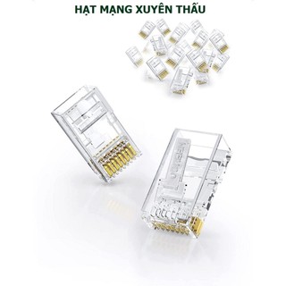 Túi 100 hạt mạng RJ45 loại xuyên thấu chất lượng cao