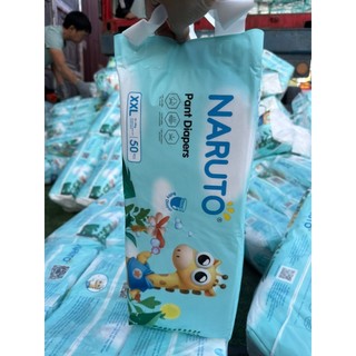 Tã bỉm quần naruto nhật bản chống hăm tã, thấm hút tốt, 50 miếng 1 bịch từ size m đến 3xl