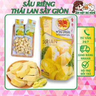 Sầu riêng mon thong thái lan sấy giòn wan mei 210gr - ăn vặt bé nấm