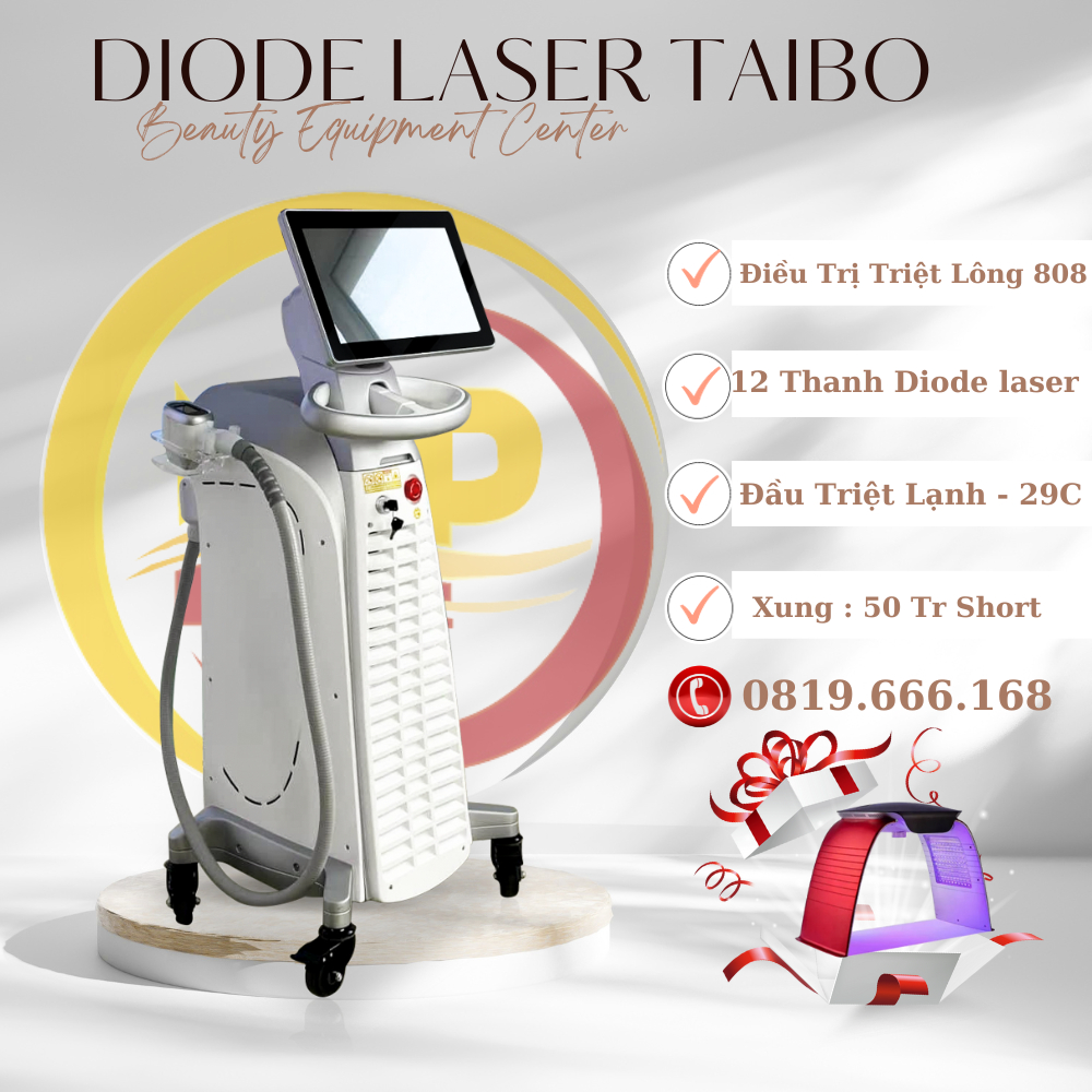Máy Triệt Lông Diode Laser Taibo | Công Nghệ Triệt Lạnh Hàn Băng Bắc Kinh [ MP Medical SPA ]