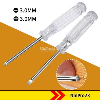 Tua vít nhỏ 3mm - Tô vít bake - tô vít 2 cạnh dẹp 95mm sửa chữa đồ chơi