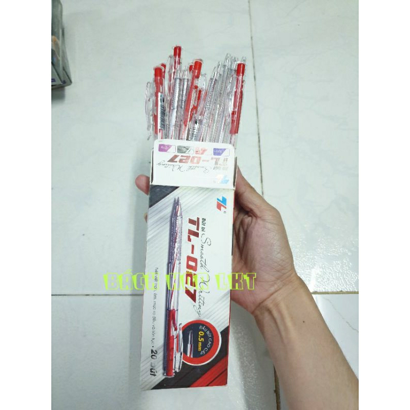 Combo 10 cây Bút bi Thiên Long màu đỏ TL‐027