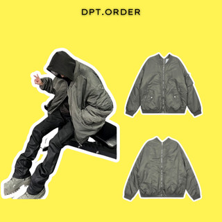   Best Quality  Áo Khoác Bomber GRAILZ Phong Cách Pilot Khóa Zip 2 Mặt Trước Sau 