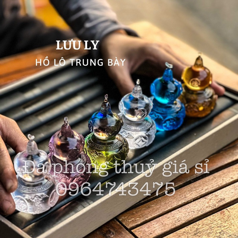 Hồ lô thuỷ tinh lưu ly cao cấp đủ màu siêu đẹp