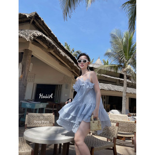 Đầm maxi 2dây dập ly siêu xinh 🥰