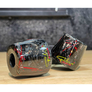 Gù carbon Gh racing - sọc caro - vân sợi đỏ vàng xanh - gắn mọi dòng xe