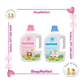 Nước giặt xả Agi 2in1 nhập khẩu Hàn Quốc cho quần áo bé mềm mại, tươi mới loại bỏ mùi hôi (3000ml)
