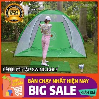 Lưới tập Golf swing di động 2m x 1.4m x1m, lồng tập golf, lều tập golf chính hãng PGM, tập chơi golf tại nhà