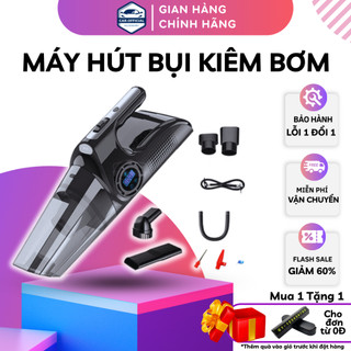 Máy Hút Bụi Ô Tô Carofficial Máy Bơm Lốp Ô Tô Đa Năng 4 Trong 1 Lực Hút 10000PA Công Suất 120W Bảo Hành 6 Tháng